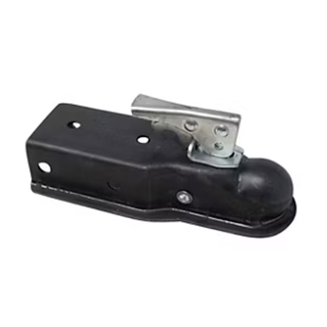 (image for) Trailer Ram Straight Tongue Coupler 2" Ball 3,500 lb. Oily 3" Channel Dexter/Redneck #CT3003