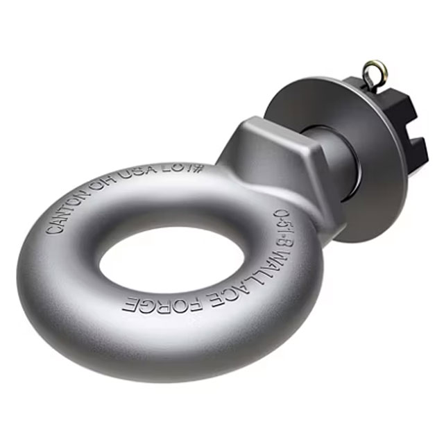 (image for) Trailer Wallace Forge Tow Ring 3" Eye 50,000 lb Dexter/Redneck #D051B
