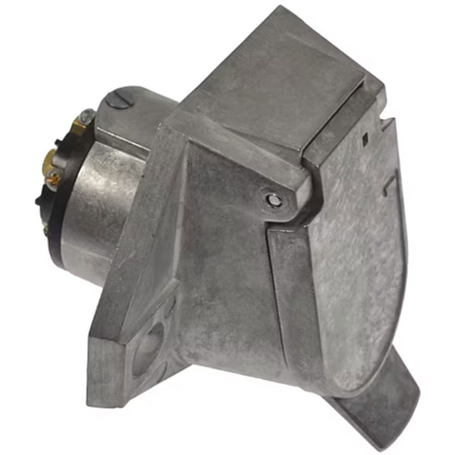 (image for) Trailer Wiring Connector Vehicle End 7 Way Round Pin Zinc 6-28 Volt Dexter/Redneck #11-720