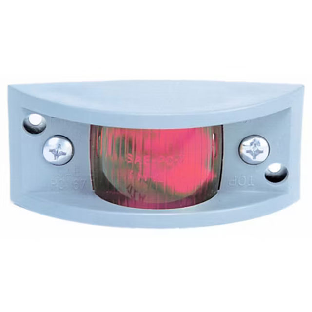 (image for) Trailer Marker Clearance Incandescent Light Only Incandescent Rectangular Red Dexter/Redneck #122R