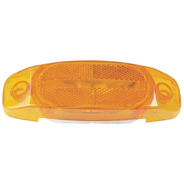 (image for) Trailer Surface Mount Marker Clearance Light Incandescent 6" Rectangular 1 Bulb Amber Dexter/Redneck #130A