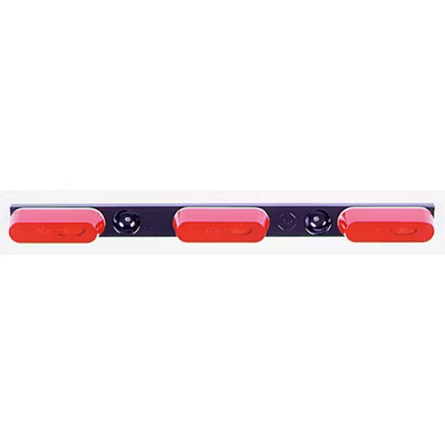 (image for) Trailer Identification Light Bar Incandescent 15.5 Red Thinline 3 Bulb Dexter/Redneck #136-3R
