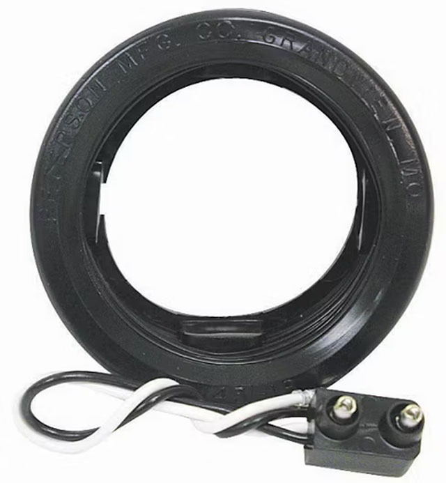 (image for) Trailer Round Light Recess Mount Grommet & Pigtail Dexter/Redneck #143-18K