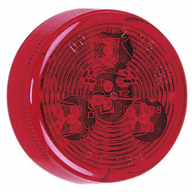 (image for) Trailer Marker Clearance Light LED 2" Round Red Piranha Dexter/Redneck #164R