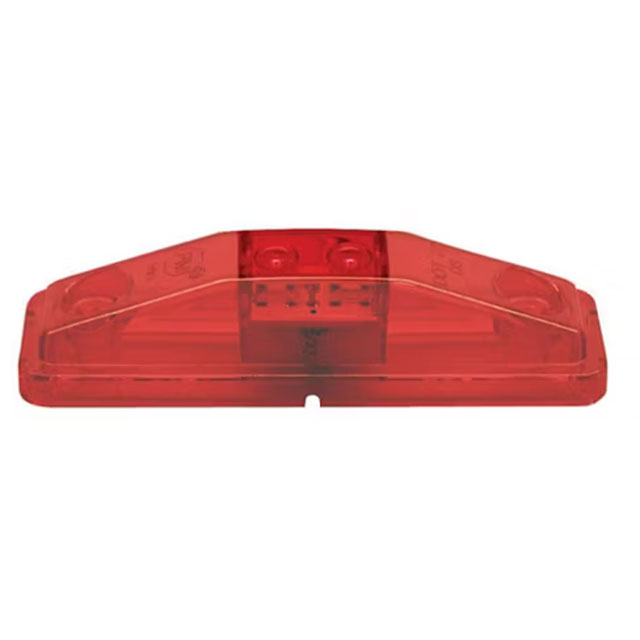 (image for) Trailer Marker Clearance Light LED 4" Rectangular Red Thinline Standard Dexter/Redneck #169R