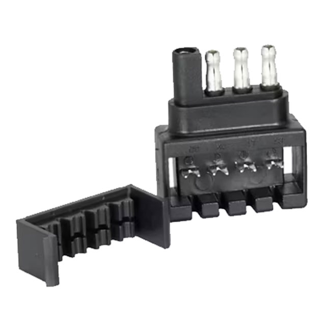 (image for) Trailer Wiring Connector Trailer End 4-Flat Dexter/Redneck #20031