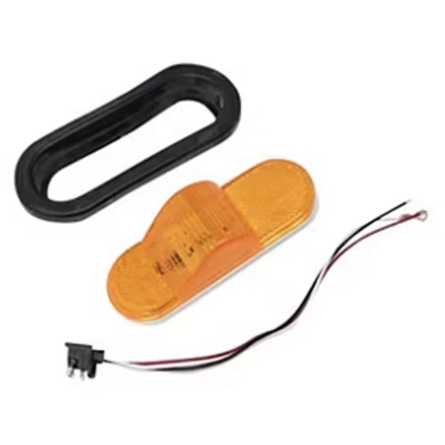 (image for) Trailer Park/Turn Light Kit LED 6'' Oval Amber Mid-Ship Dexter/Redneck #351KA