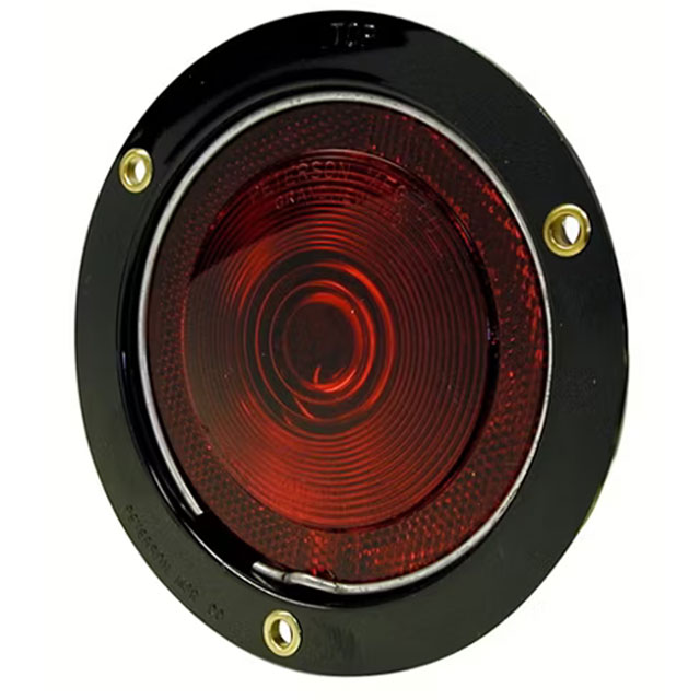 (image for) Trailer Stop/Turn/Tail Light Incandescent 4" Round Reflex Red Dexter/Redneck #413-3