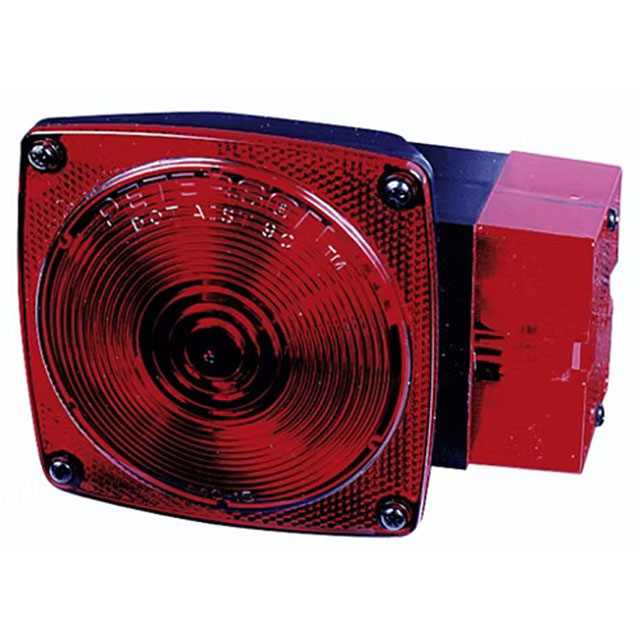 (image for) Trailer Stop/Turn/Tail Light Incandescent 4.5" Square Right Hand Red Standard Dexter/Redneck #444