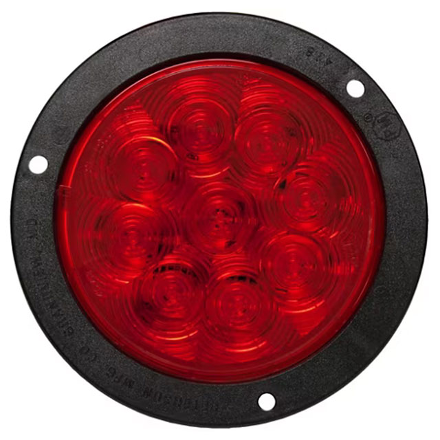 (image for) Trailer Stop/Turn/Tail Light Only LED 4" Round 9 Diode Red Lumenx Dexter/Redneck #824R-9