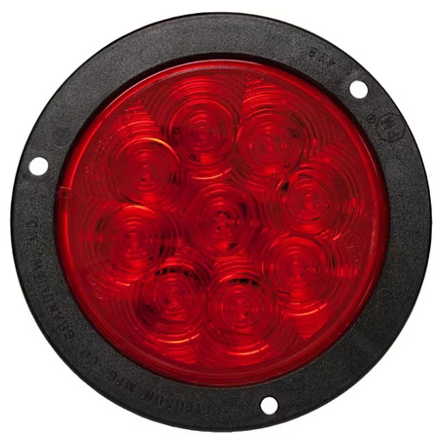 (image for) Trailer Stop/Turn/Tail Light Kit LED 4" Round Red Lumenx Dexter/Redneck #824R-9K