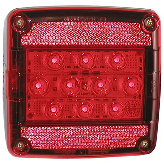 (image for) Trailer Stop/Turn/Tail Light Only LED 11 Diode Red Submersible Right Hand Dexter/Redneck #840
