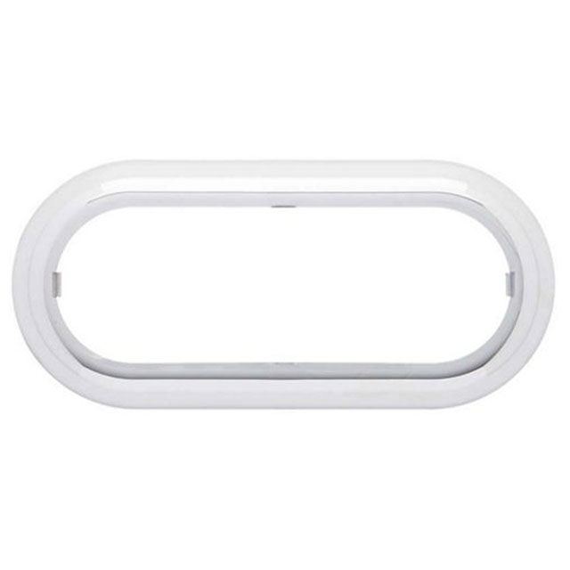 (image for) Trailer Light Chrome Trim Ring 6" Oval Dexter/Redneck #A-78CB
