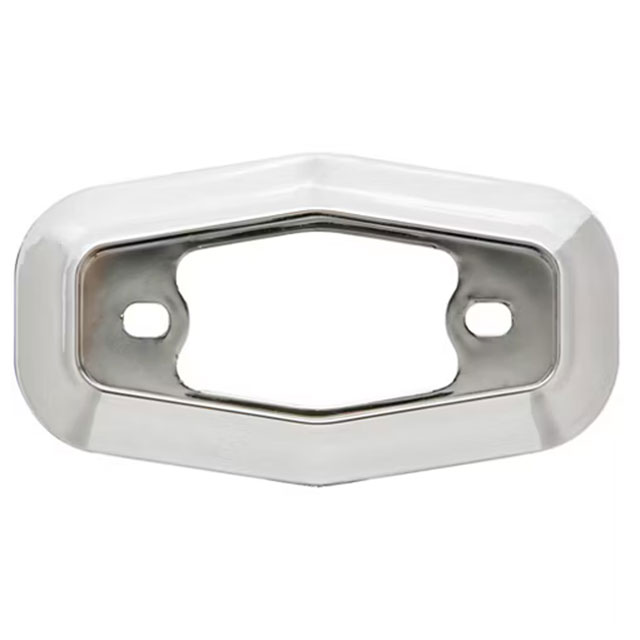 (image for) Trailer Marker Clearance Light Chrome Bezel Dexter/Redneck #A13C2B