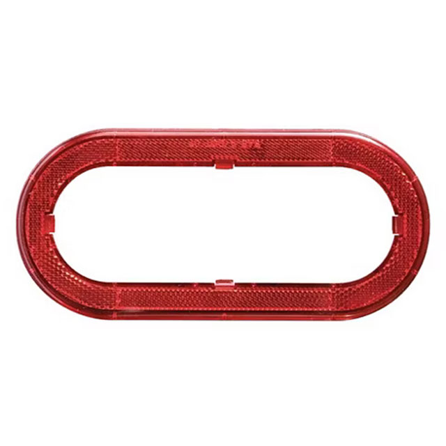 (image for) Trailer Light Red Reflex Trim Ring 6" Oval Dexter/Redneck #A78RXB