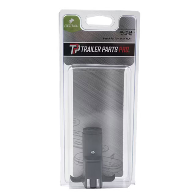 (image for) Trailer Wiring Connector Adaptor 6 Way Round To 4 Flat Dexter/Redneck#ADP624