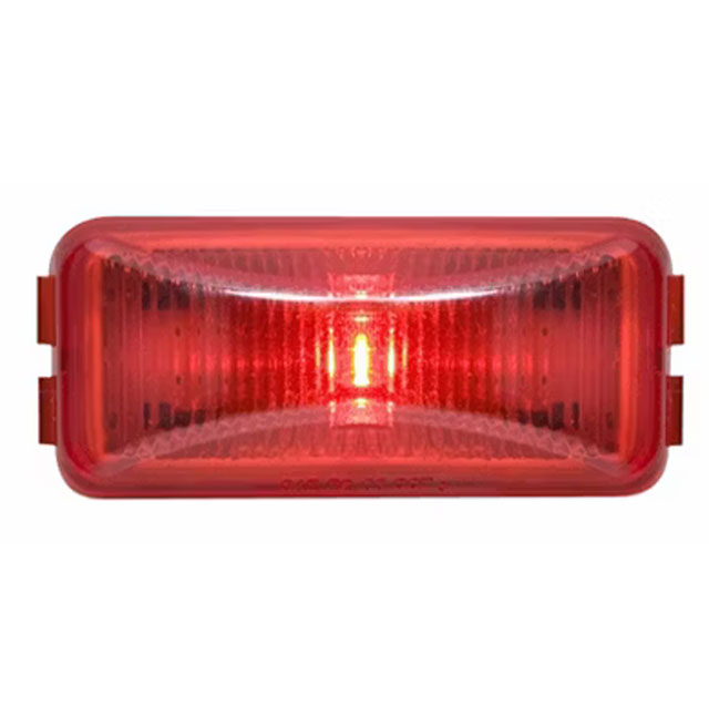 (image for) Trailer Marker Clearance Light LED Mini Thinline 2.5" Rectangle Red Fleetcount Dexter/Redneck #AL-90RB