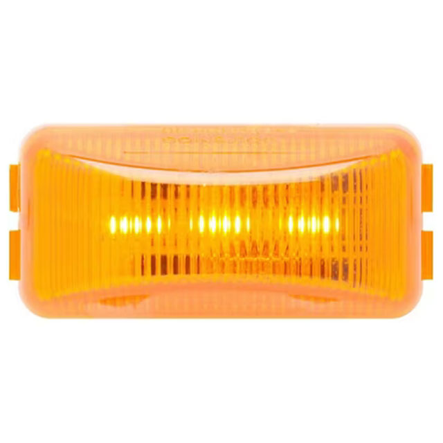 (image for) Trailer Marker Clearance Light Only LED 2.5" Rectangular Mini Thinline 3 Diode Amber Standard Dexter/Redneck #AL-91AB