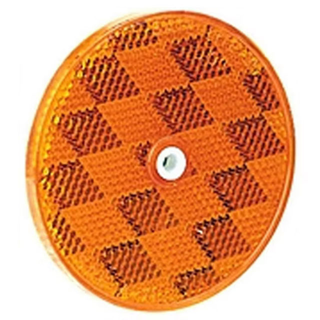 (image for) Trailer Reflector 3 1/4" Amber Round Dexter/Redneck #B476A