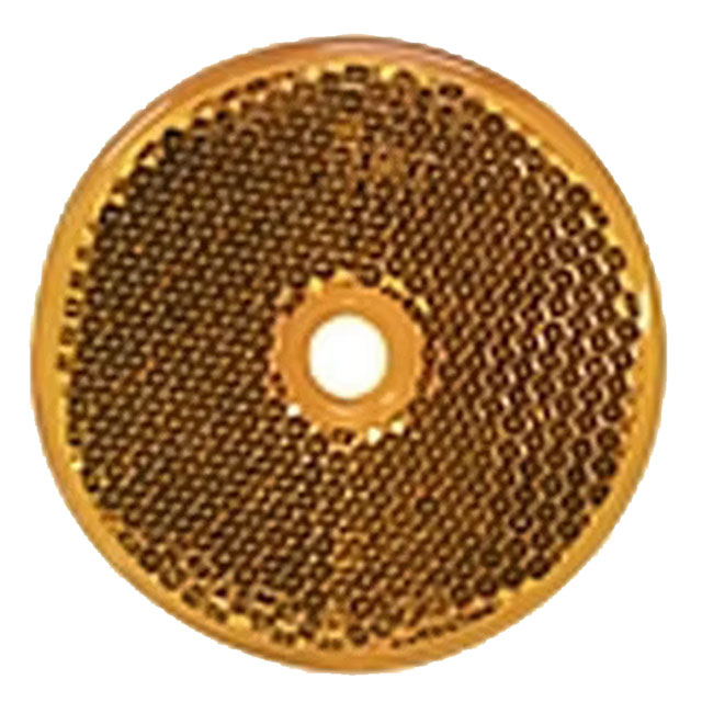 (image for) Trailer Amber Round Reflector 2 3/8" Dexter/Redneck #B477A