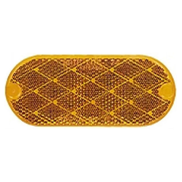 (image for) Trailer Reflector 4.37" Oblong Amber Surface Mount Dexter/Redneck #B480A