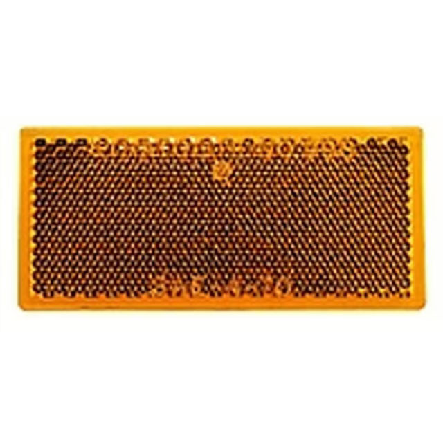 (image for) Trailer Amber Reflector Amber 3.19" Rectangular Dexter/Redneck #B483A
