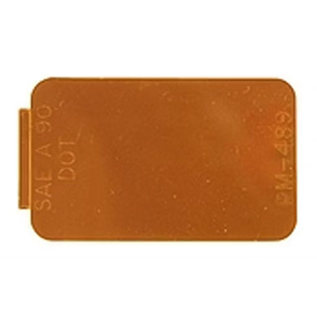 (image for) Trailer Reflector 2.75" Amber Rectangular Adhesive Backed Dexter/Redneck #B489A
