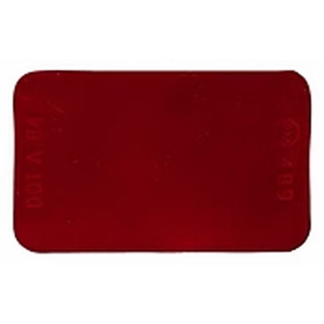 (image for) Trailer Reflector 2.75" Red Rectangular Adhesive Backed Dexter/Redneck #B489R