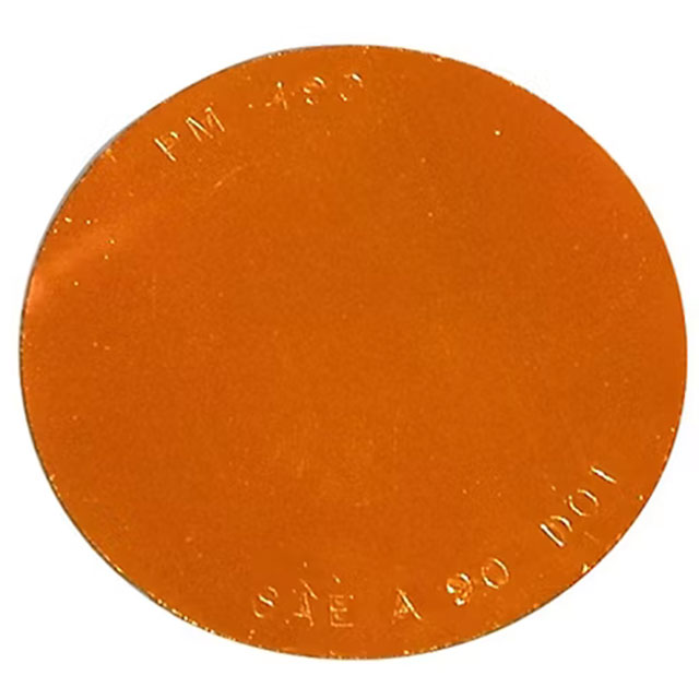 (image for) Trailer Reflector 2.88" Amber Round Adhesive Back Dexter/Redneck #B490A