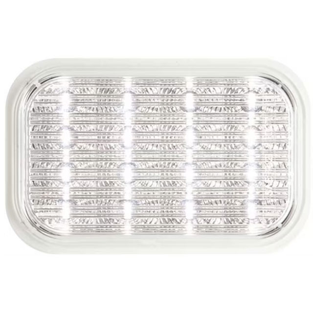 (image for) Trailer Back Up Light LED 5.25" Rectangular 16 Diode Clear Micro-Flex Dexter/Redneck #BUL35CB