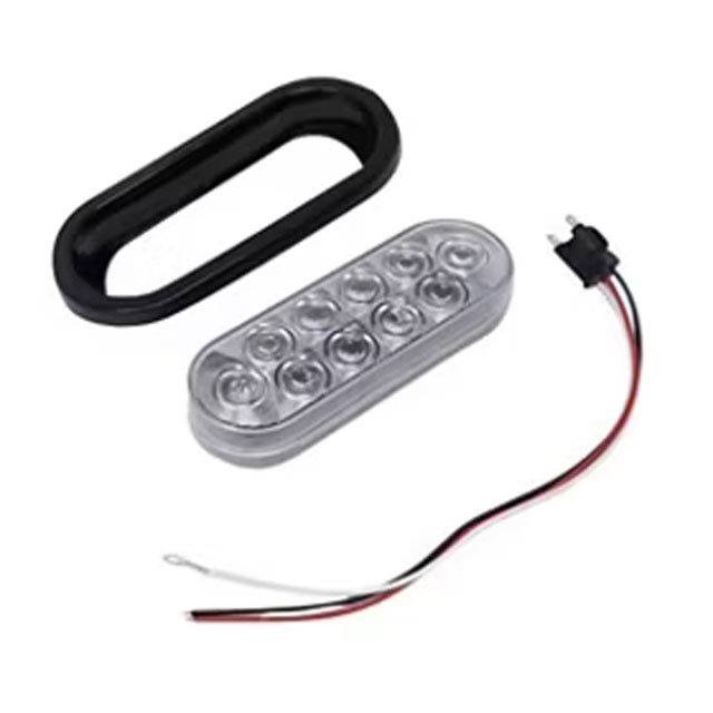 (image for) Trailer Utility Light Kit LED 6" Oval Standard Dexter/Redneck #BUL-72CBK
