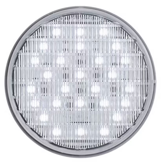 (image for) Trailer Back Up Light LED 4" Round 27 Diode DOT Compliant Clear Standard Dexter/Redneck #BUL23CB