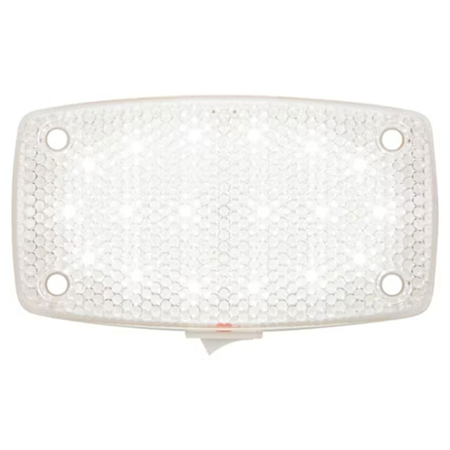 (image for) Trailer Dome Interior Auxiliary Light LED 4.5" Rectangular 18 Diode Clear Opti-Brite Dexter/Redneck #ILL22CB