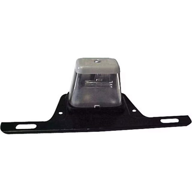 (image for) Trailer License Plate Light Incandescent 3.5" 1 Wire With Bracket Dexter/Redneck #LP-52CB