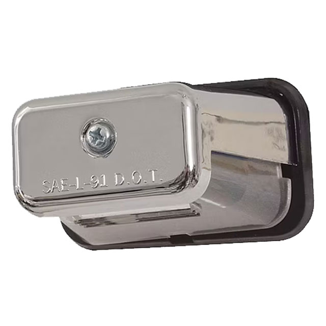 (image for) Trailer License Plate Light Incandescent Chrome Stud Mount Dexter/Redneck #LP41CB