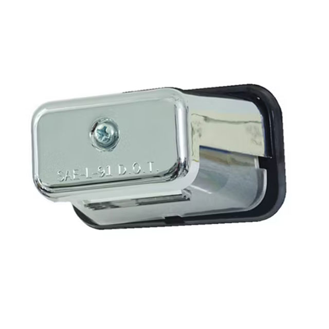 (image for) Trailer License Plate Light LED 3.25" Rectangular 5 Diode Clear Stainless Steel Dexter/Redneck #LPL-41CB