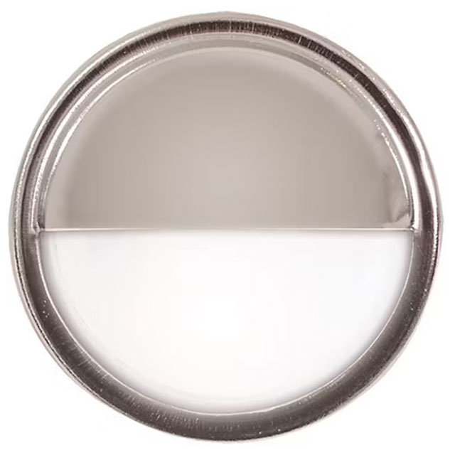 (image for) Trailer License Plate Light LED 2" Round 2 Diode White Dexter/Redneck #LPL11CB