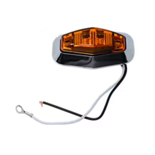 (image for) Trailer Marker Clearance Light Kit 2.5" Irregular Hexagon 2 Diode Amber Dexter/Redneck #LT02-200