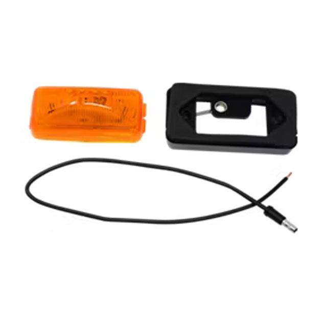 (image for) Trailer Marker Clearance Light Kit LED 2.875" Rectangular Mini Thinline 1 Diode Amber Dexter/Redneck #LT02-220