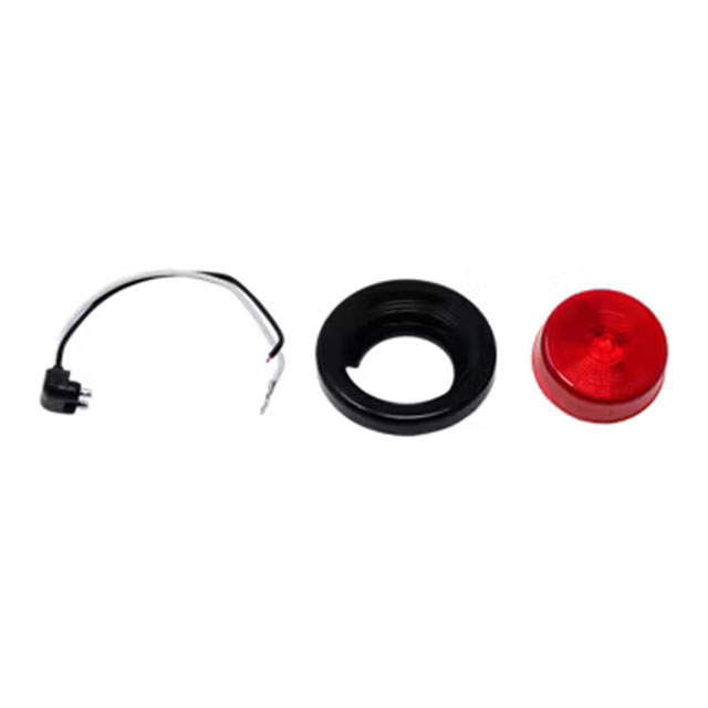 (image for) Trailer Marker Clearance Light Kit LED 2" Round 1 Diode Red Dexter/Redneck #LT02-305