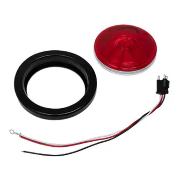(image for) Trailer Stop/Turn/Tail Light Kit Incandescent 4'' Round Red Dexter/Redneck #LT03-300