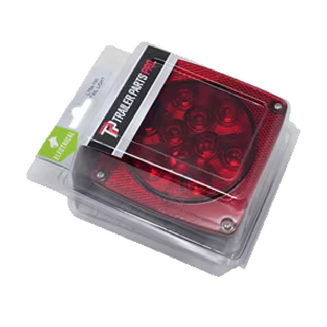 (image for) Trailer Stop/Turn/Tail Light Only LED 4.75 Square 14 Diode Red Right Hand Dexter/Redneck #LT04-100