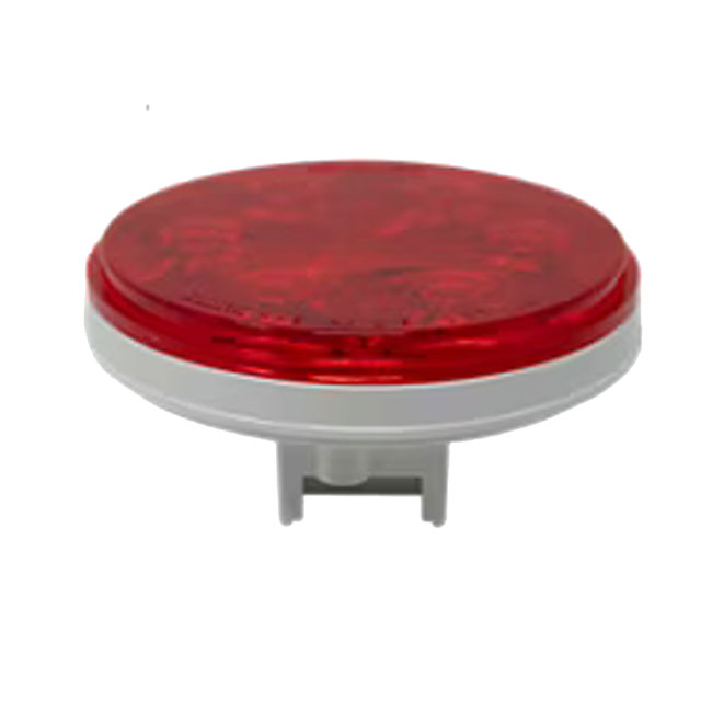 (image for) Trailer Stop/Turn/Tail Light Only LED 4'' Round 7 Diode Red Dexter/Redneck #LT04-125