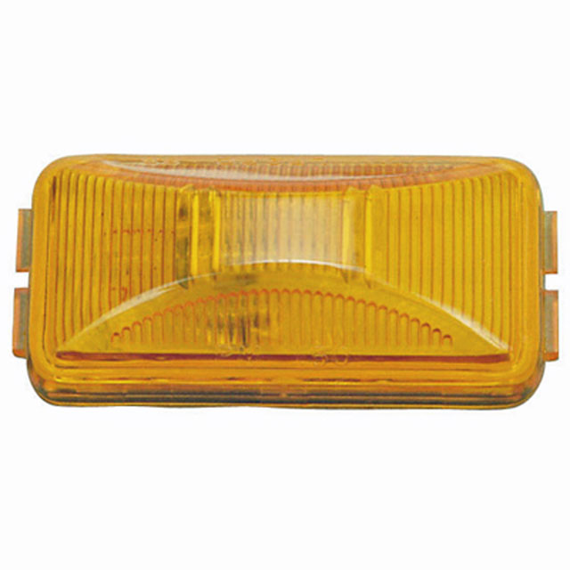 (image for) Trailer Marker Clearance Light Only Incandescent 2.5" Rectangular 2 Bulb Mini Thinline Amber Dexter/Redneck #M150A