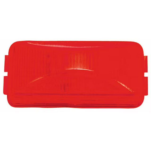 (image for) Trailer Marker Clearance Light Only Incandesent 2.5" Rectangular Mini Thinline Red Dexter/Redneck #M150R
