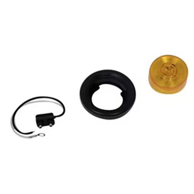 (image for) Trailer Marker Clearance Light Kit LED 2" Round Amber Piranha Dexter/Redneck #M165KA