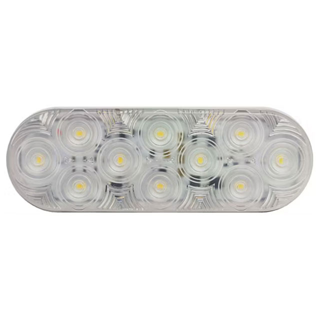 (image for) Trailer Back Up Light 6" Oval Lumenx Grommet Mount Dexter/Redneck #M821C-10