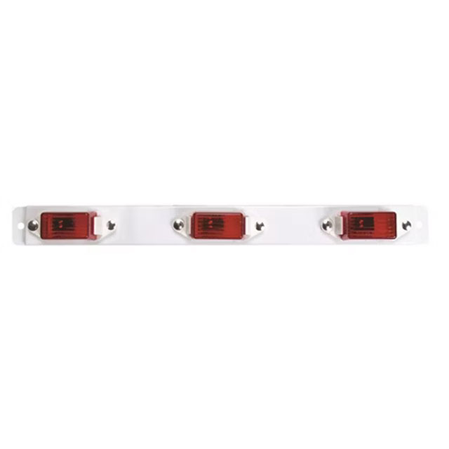(image for) Trailer Identification Light Bar Incandescent 15.125" Red 3 Bulb Dexter/Redneck #MC-99RB
