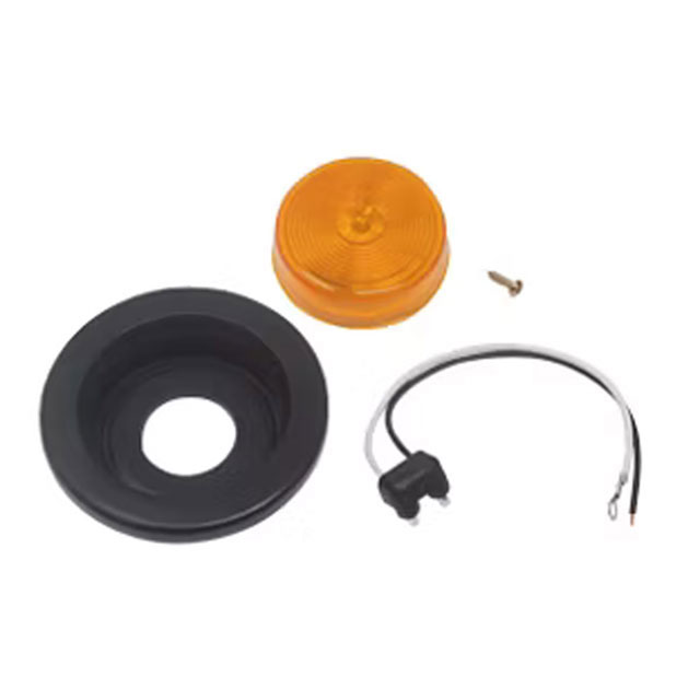 (image for) Trailer Marker Clearance Light Kit Incandescent 2 1/2" Round Amber Standard Dexter/Redneck #MC55ABK