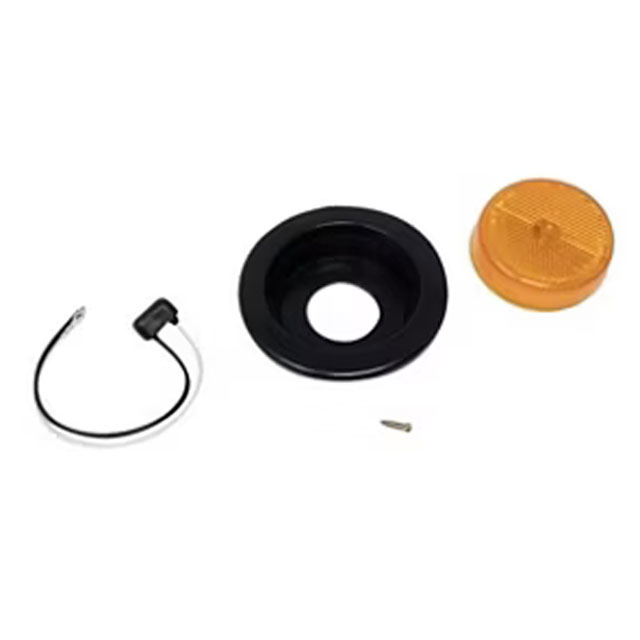 (image for) Trailer Marker Clearance Light Kit Incandescent 2 1/2" Round 1 Bulb Amber Reflex Dexter/Redneck #MC57RAK